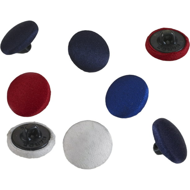 Covered White Satin Buttons Fashion Notions Buttons for Blouses and Craft Supplies Package of 5 Clothing Accessories